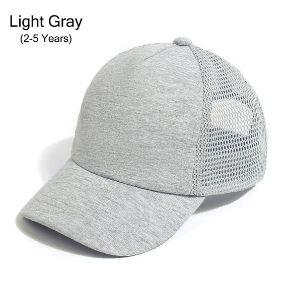 Kids Sun Hat Age 0-5Y Casual Dinosaur Printed Toddler Baseball Hat Sun Hat Adjustable (2-5 YEARS) LIGHT GRAY