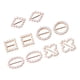 thumbnail image 5 of Cinta deslizante hebillas 10 piezas de Hebillas Artesanal Tarjeta de Invitación de Decorativo, 5 of 9