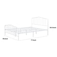 thumbnail image 5 of Nix Full Size Bed-Classic Spindle Headboard and Footboard-White Metal, 5 of 6