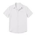 thumbnail image 3 of WIZUTIZ Mens Short Sleeve Dress Shirts Summer Casual Button Down Shirts Business Shirts Solid Wedding Prom Tops, 3 of 4