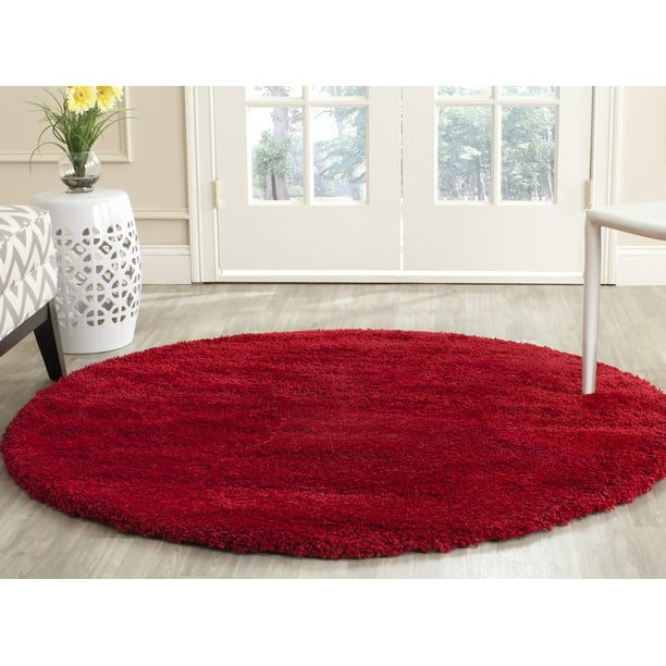 Safavieh Milan Harlow Solid Shag Round Area Rug