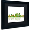 thumbnail image 2 of Trademark Fine Art "Tampa Florida Skyline" Canvas Art by Marlene Watson Black Matte, Black Frame, 2 of 3