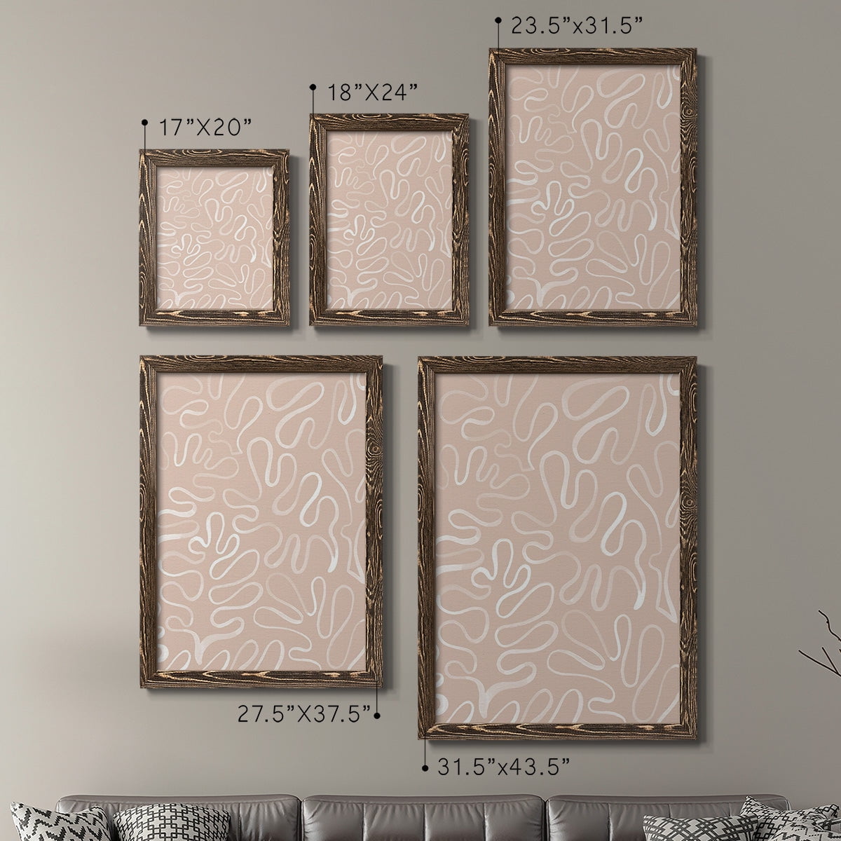 Matisse Pieces III - Premium Framed Canvas 2 Piece Set - Ready to Hang