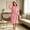 Pink, variant on Naittoop Womens Twist Fleece Robe with Hood Soft Cozy Winter Warm Plush Bathrobe After Spa Shower Fall Belted Fuzzy Bath Robe