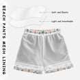 thumbnail image 3 of FORMRS Boys Swim Trunks Quick Dry Mesh Liner Boardshorts Sizes XS-XL, Green Geometric Pattern, 3 of 7