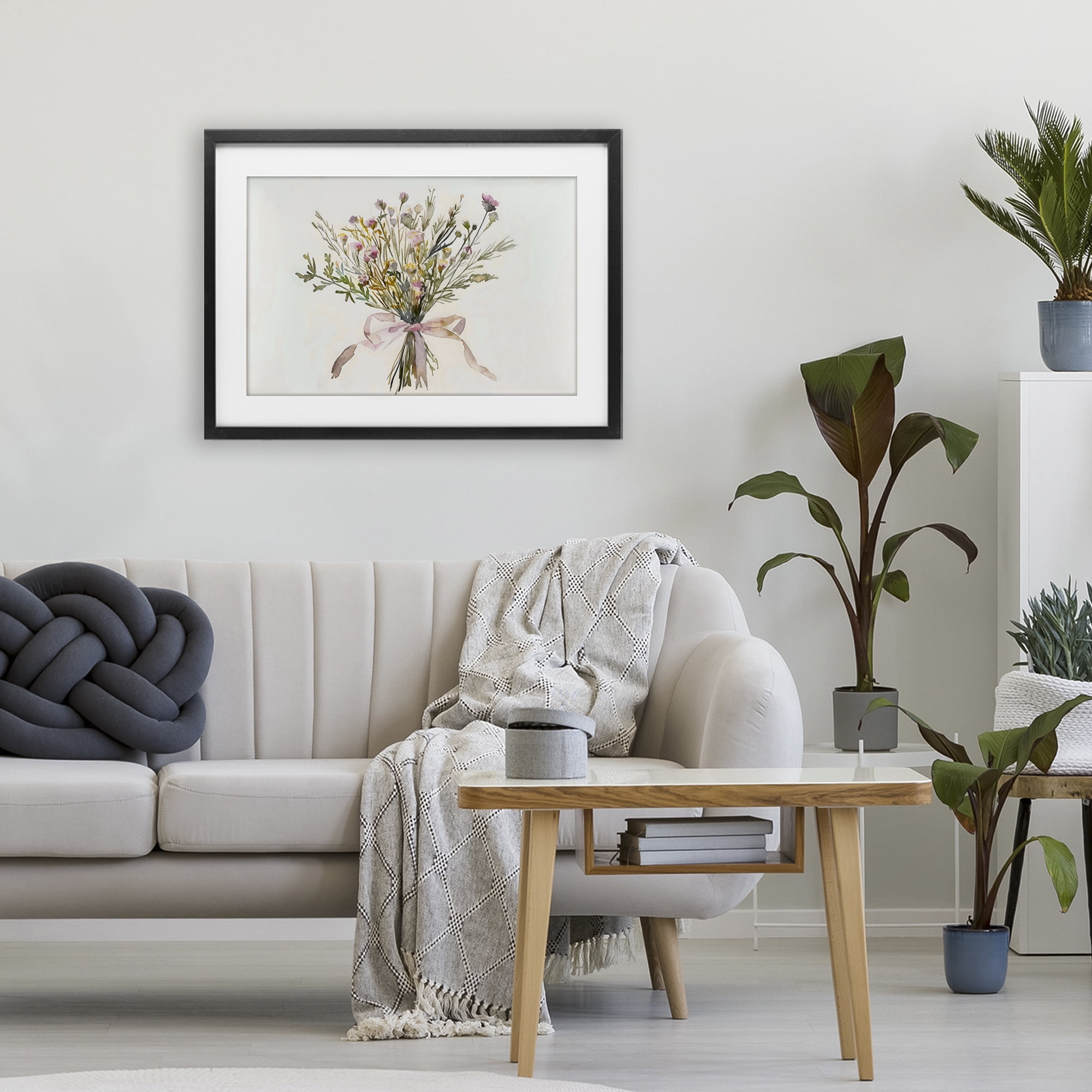 Stupell Industries Bouquet of Spring Wildflowers Black Framed Print Under Glass, design by Creative Studio