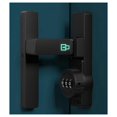 thumbnail image 3 of Cerradura para puerta de granero de 180 grados con luz fluorescente, para proteger su hogar, instalación sencilla, entrada sin llave, aleación de zinc, color negro mate, 3 of 6