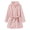 thumbnail image 3 of Women Hooded Long Sleeved Spring And Autumn Jacket Loose Casual Windproof Jacket Medium Jacket Women Hooded Windbreaker Windbreaks for Women Cute Fall Dresses Women 2x Jacket Jacket Tall Women Jacket, 3 of 4