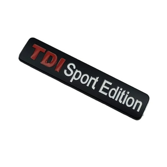 2PCS 3D Metal Logo TDI Sport Edition Emblem Rear Trunk Badge Car Decal Sticker