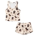 thumbnail image 4 of Xoenoiee Dachshund Paw Heart Print Girls Tankini Swimsuits with Boy Shorts 2 Piece Swim Suits 2026 Round Neck Bathing Suit Beach Pool Modest Swimwear Beachwear, 6-7 Years, 4 of 7