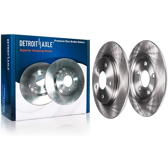 Detroit Axle - Rear Brake Rotors for 5 Lug 2014-2019 Toyota Highlander, 2011-2020 Toyota Sienna, 2010-2015 Lexus RX350 RX450h Brake Rotors Replacement Brakes and Rotors: 12.13" Rotors