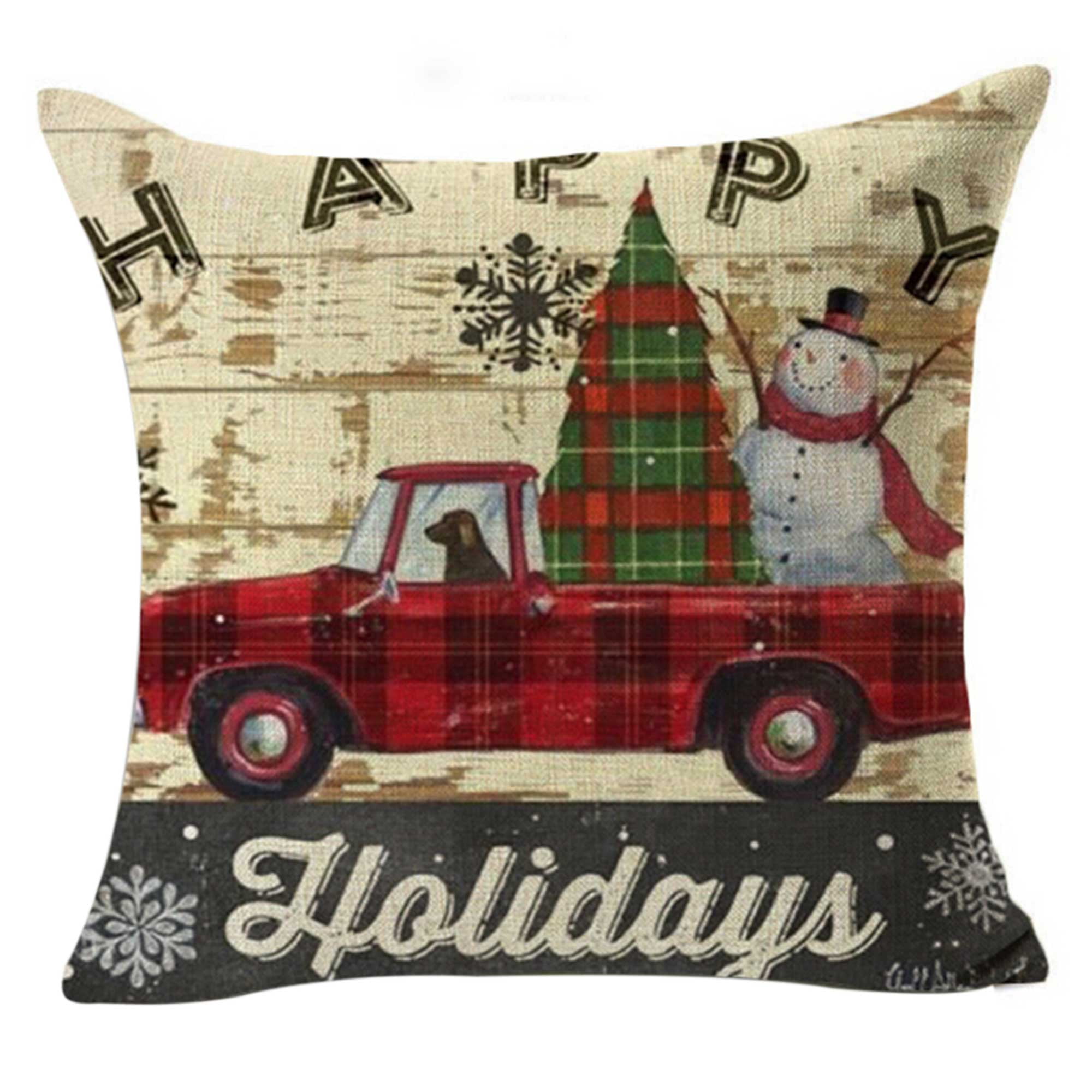 Download Gniherii Christmas Pillow Covers 18x18 Inch Vintage ...