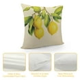thumbnail image 4 of HENGT &nbsp;Fruit Pillow Covers Fresh Lemon with Green Leaf Decorative Pillow Cover Square &nbsp;Pillowcase Decor Indoor Outdoor Home Couch, 4 of 5