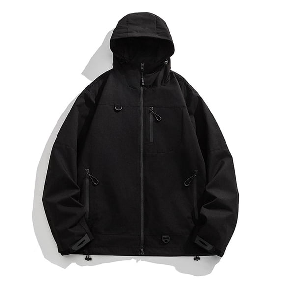 Lenago Quilted Jackets For Men With Hoods Solid Color Long Sleeve Jackets With High Collar Warm Thermal Coat Casual Winter Autumn Fashion Puffer Padded Outerwear