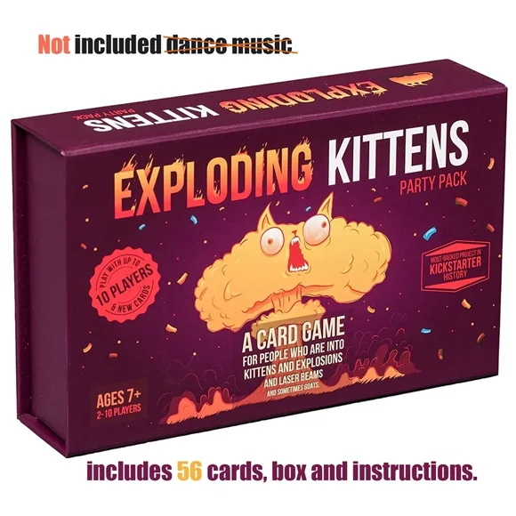 Zombie kitten explosion kitten family gathering board game fun adult and children's toy card game suitable as a gift