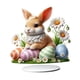 thumbnail image 5 of 2d Pascua decoración del huevo de la Pascua Decoración de la Pascua Collectibles Collative Holiday Desktop Ornament acrílico para dormitorio, 5 of 8