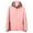 Pink0, variant on Women's Waterproof Jacket Fall Winter Solid Color Zip up Outwear Comfy Hooded Coats Windbreaker