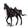 thumbnail image 4 of Figura de caballo modelo caballo estatuilla decoración del hogar colección muñeca juguetes regalos adorno negro, 4 of 9