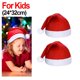 thumbnail image 1 of Sombreros de Navidad Unisex para adultos y niños, gorras de Feliz Navidad, sombreros de Santa, decoración de festivales, suministros de Navidad, Año Nuevo, 10/1 piezas, 1 of 4