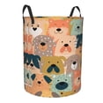 thumbnail image 2 of Kll Colorful Dogs Waterproof Foldable Laundry Hamper Bucket With Handles For Storage Bin,Kids Room,Home Organizer (Small), 2 of 8