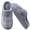 Gray, variant on CHICVOMEY Mens Slippers Fluffy Plush Home Shoes Non-slip Omfortable Bedroom Warm House Slippers Footwear Fuzzy Slippers Indoor Outdoor