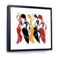 thumbnail image 2 of Designart Beautiful Dancers Afro American Silhouettes FLOAT FRAME WALL ART, 2 of 4