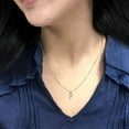thumbnail image 3 of 14k Yellow Gold Letter P Diamond Initial Pendant Necklace (1/10cttw) with 18-inch chain by Diamond Wish, 3 of 3
