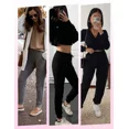 thumbnail image 3 of ILYSS 4 Pack Joggers for Women with Pockets - Womens Sweatpants Lightweight Yoga Lounge Pants for Athletic Workout Gym Running, 3 of 4