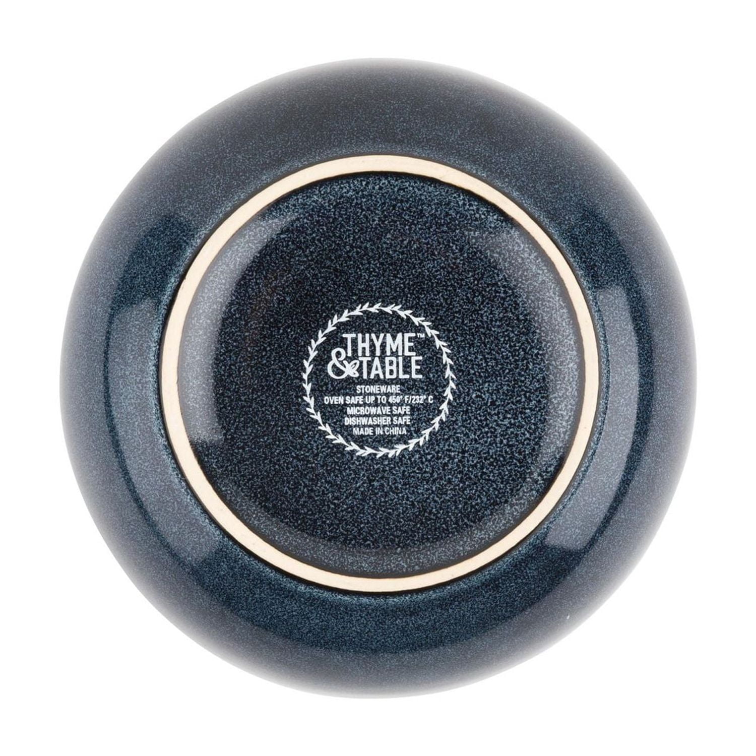 Bol en grès Thym & Table, bleu atlantique