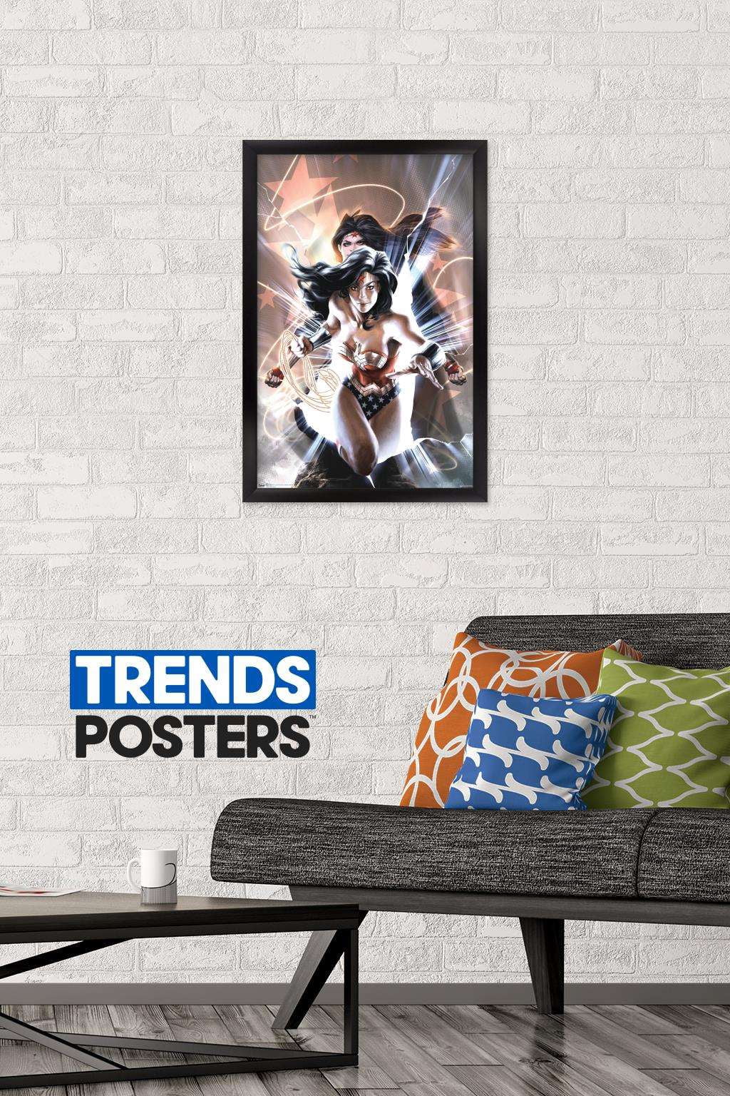 DC Comics - Wonder Woman Wall Poster, 14.725" x 22.375", Framed