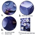thumbnail image 3 of Designart "Surreal Enchantment In Violet Rain" Violets Floater Framed Canvas Wall Art, 3 of 5