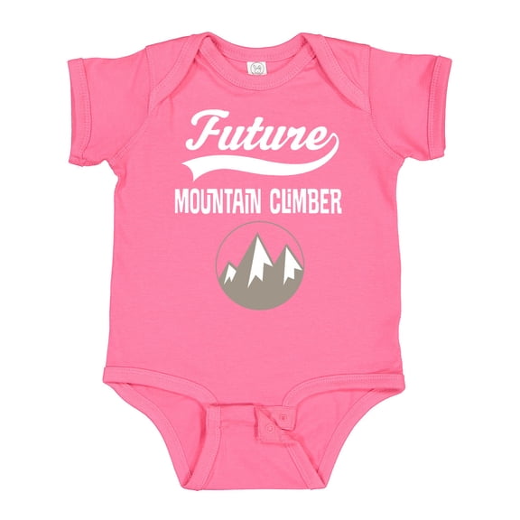 Inktastic Future Mountain Climber Hiking Boys or Girls Baby Bodysuit