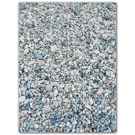 Picture-Tiles.com: Rocks Ceramic Tile Wall Mural WAL500923-34L. 24"W x 32"H using (12) 8" x 8" Ceramic Tiles-Satin Finish