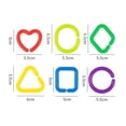 thumbnail image 3 of WORGEOUS 35 piezas de enlaces para bebés anillos Geométricos Cadenas de enlace de juguetes anillos para bebés juguetes a mano, 3 of 8