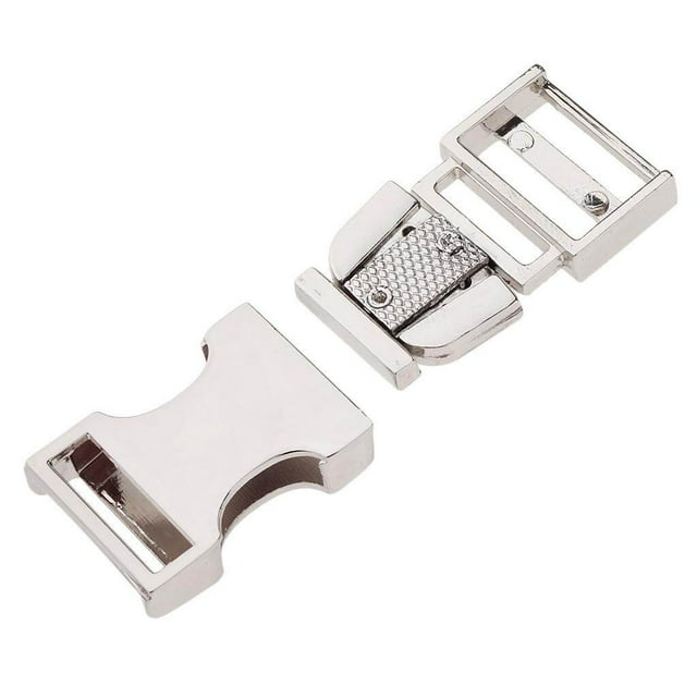 pitrice Metal Bag Webbing Belt Buckle Clip Clasp Inner diameter 19mm Silver