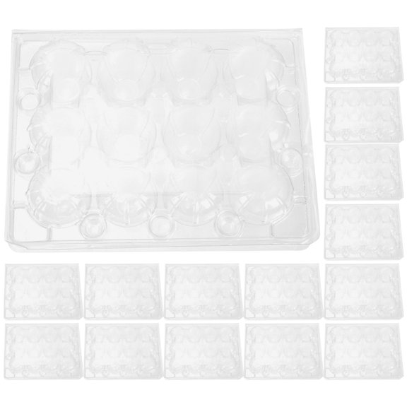 WORGEOUS Transparent Quail Egg Storage Box with 12 Cavities for Home Use Convenient and Durable Plastic Container