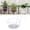 White, variant on Casewin Round Hanging Railing Planters Iron Art Hanging Baskets Flower Pot Holders Plant Holder Over The Rail Metal Fence Planters Assemble Plant Racks Shelf Containers for Patio Balcony Porch Fence
