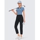 thumbnail image 5 of Pantalones CRZ YOGA tiro alto 25" con elasticidad 4 vías negro M, 5 of 8
