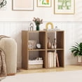 thumbnail image 2 of Gymax 2PCS 2-Cube Bookcase w/ Anti-tip Kit 2-Tier Open Back Bookshelf for Bedroom White, 2 of 10