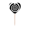 boho-Otter-with-flowers 222, variant on Illusion Line Repeat Circle Toothpick Flags Heart Lable Cupcake Picks