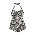 thumbnail image 4 of Itsame One Piece Swimsuit Women Beach Bikini Sets Swimwear Black Size XL, 4 of 6