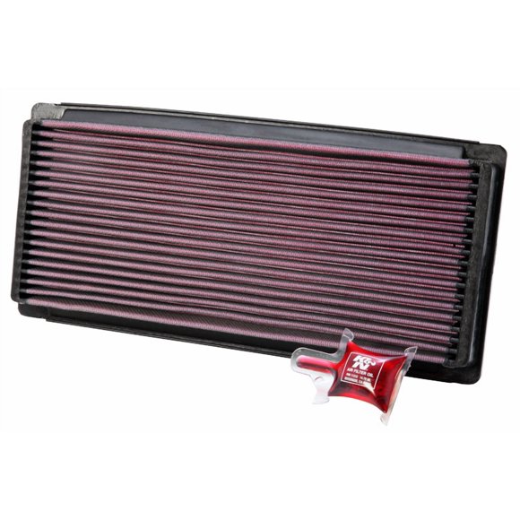 K & N Filters Air Filter 33-2023 FilterCharger; Washable; Red; Cotton Gauze; Panel
