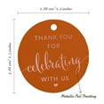 thumbnail image 6 of Inkdotpot Pack Of 50 Thank You Celebrating With Us Bridal Shower-Baby Shower-Retirement-Wedding-Birthday Favor Paper Tags Craft Real Rose Gold Foil Hang Tags, 6 of 6