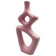 thumbnail image 4 of Bergamo Art 12 Inch Tall Decorative Handmade Aluminum Gourd Flower Vase in Pink, 4 of 6