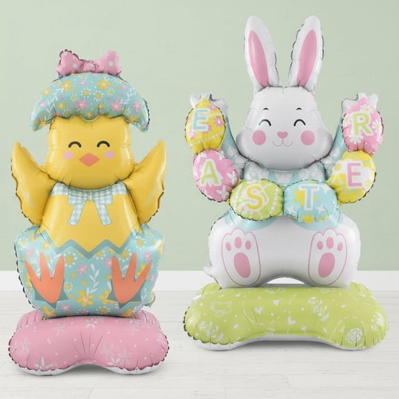 Easter Balloons Bunny Foil Balloons for Party Decorations