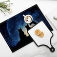 thumbnail image 4 of BaHomeck placemats Set of 4 Dog And Cat Sit On Moon Under Starry Stars Night Sky Cotton Linen rectangle Placemats for Kitchen Dining Table Indoor,Outdoor,18*12inch, 4 of 4