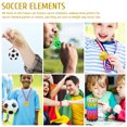 thumbnail image 3 of BESTYASH 1Jgo De Accesorios Para Fiesta De Fútbol Con Llaveros Y, 3 of 6