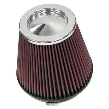 Kit K And N Filters - K&N RF-1042 Universal Clamp-On Air Filter: Round Tapered; 6 in (152 mm) Flange ID; 6.5 in (165 mm) Height; 7.5 in (191 mm) Base; 5 in (127 mm) Top