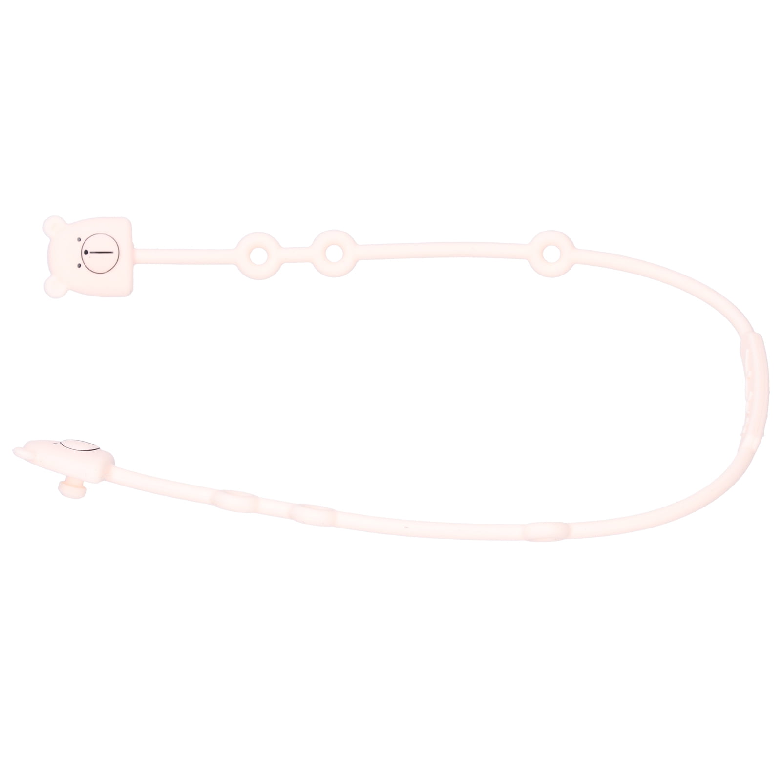 BIMZUC Silicone Cartoon Baby Pacifier Clip Lovely Infant Teether Pacifier Chain Holder Accessory Apricot Bear Design 21.7 inches / 55 cm Universal Anti-Drop Soothing Leash for Newborns