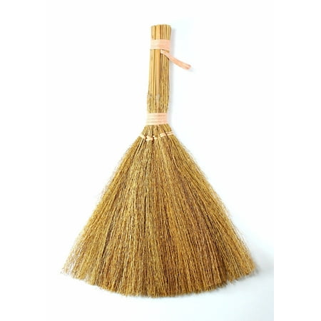 6 inch Natural Straw Mini Craft Brooms 12 Pieces